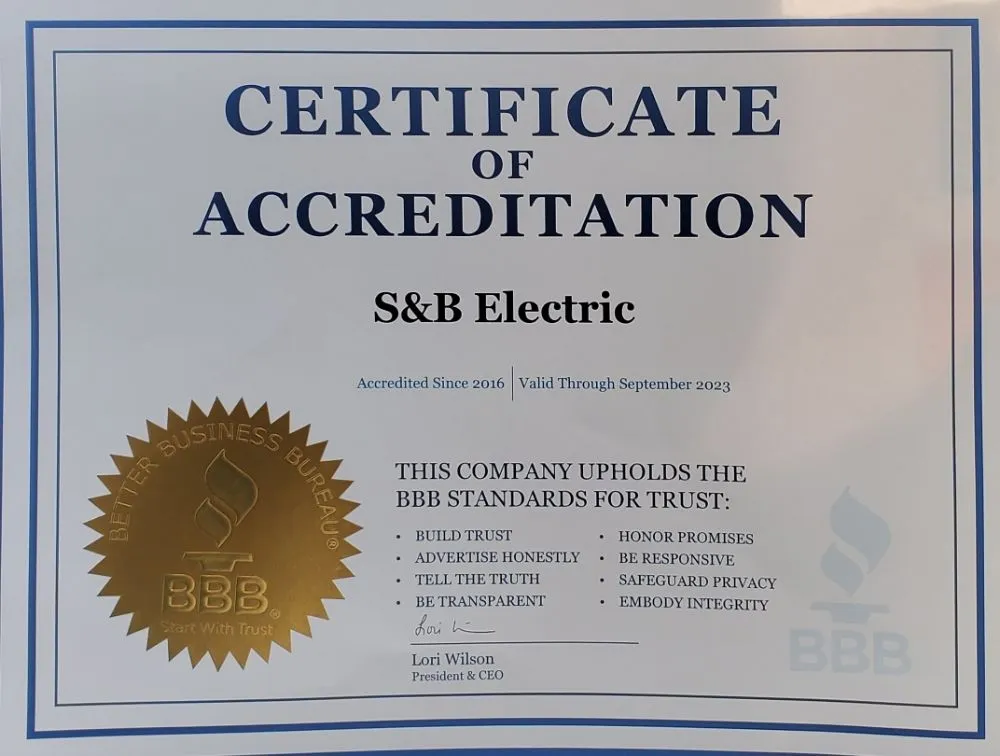 Slide of S&B Electric