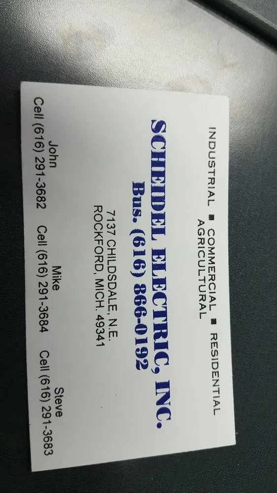 Slide of Scheidel Electric