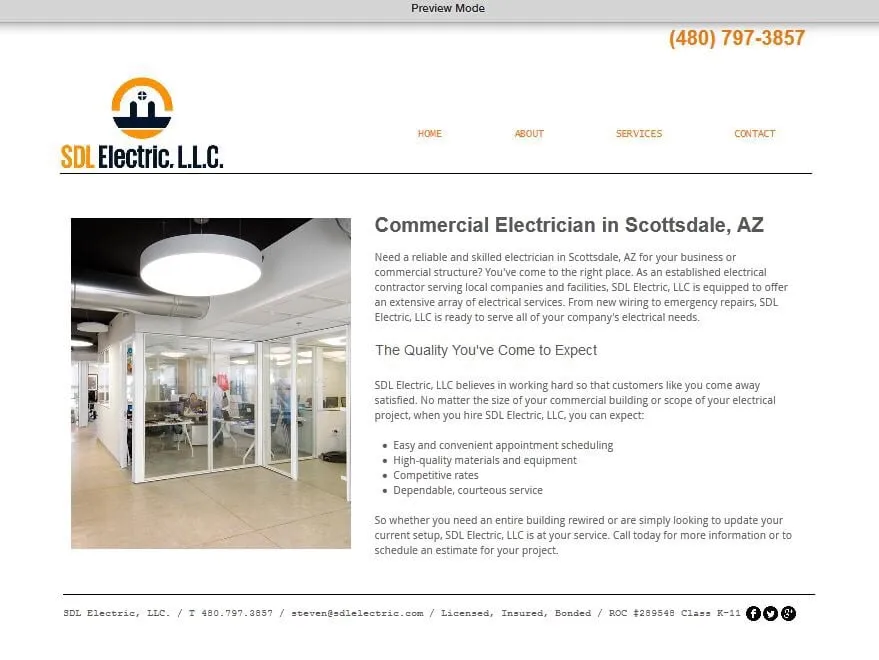 Slide of SDL Electric