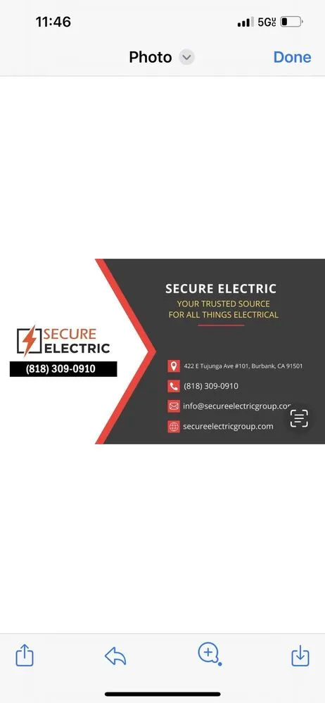 Slide of Secure Electric