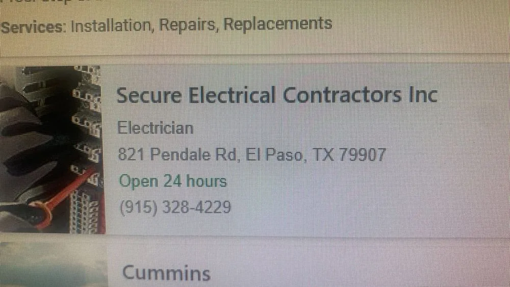 Slide of Secure Electrical Contractors 