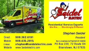 Licensed electrician providing outlet and switch repair in Blairstown, NJ - Seidel Electric