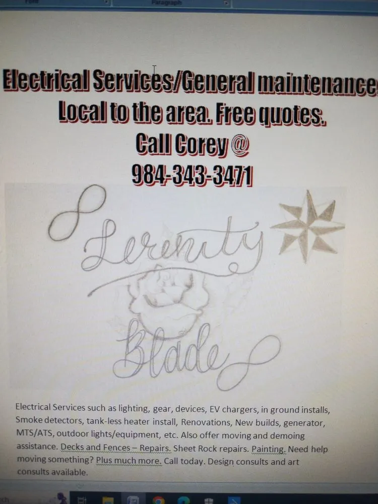 Licensed outlet and switch repair service in Fuquay-Varina, NC - Serenity-Blade Contracting