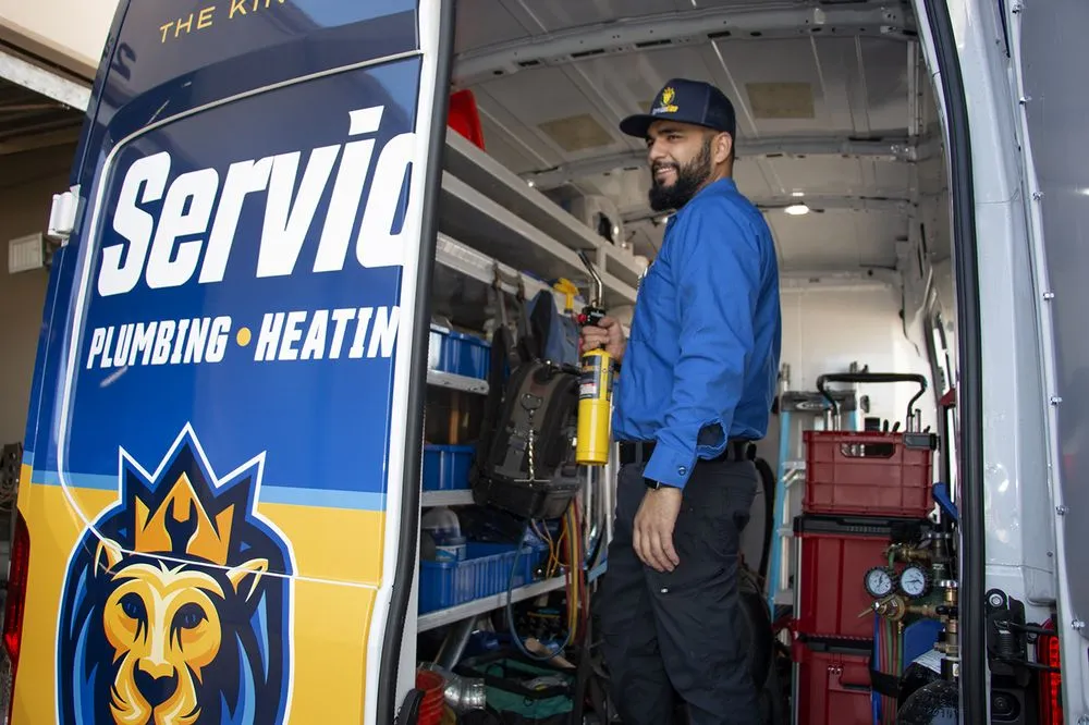 Slide of Service Lion Plumbing Heating Air Electric