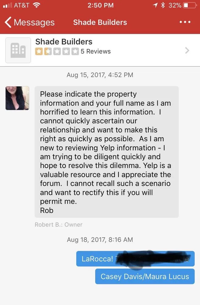 Slide of Shade Builders