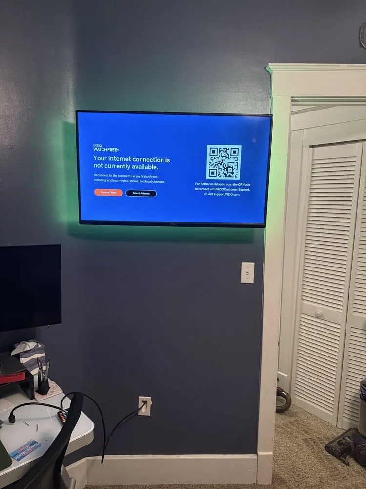 Slide of Sharp TV Mounting