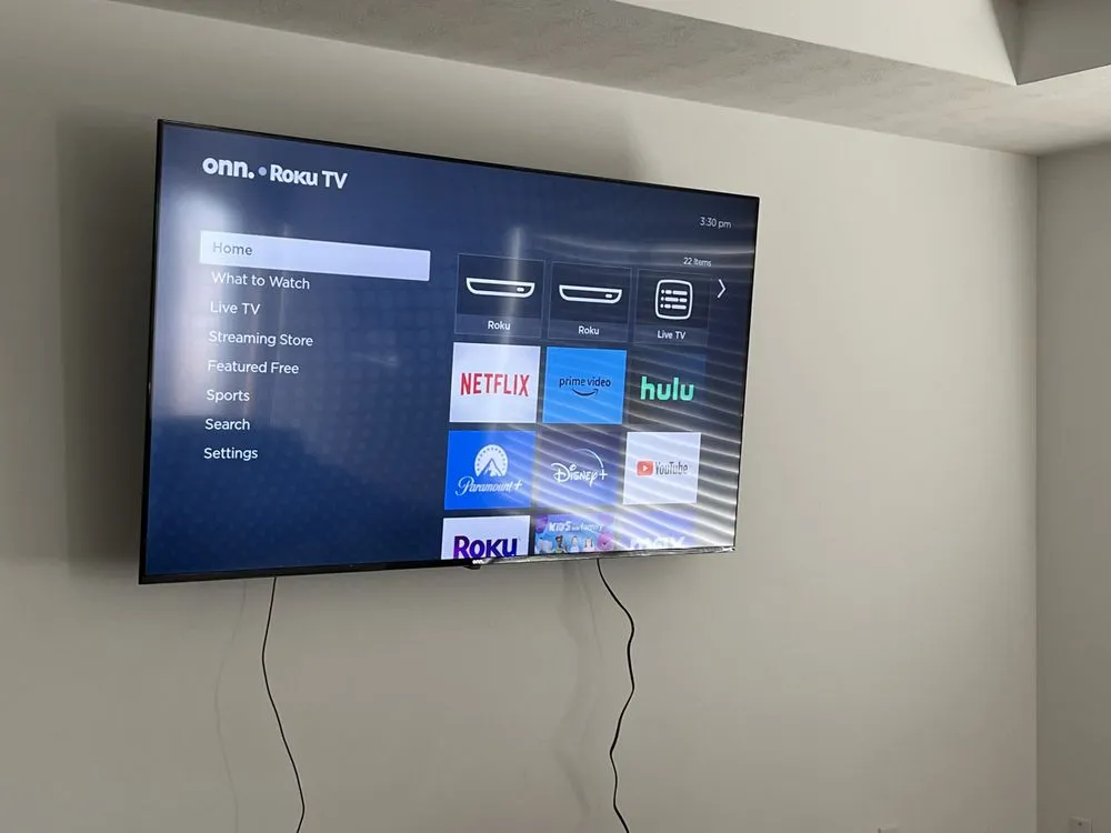 Slide of Sharp TV Mounting