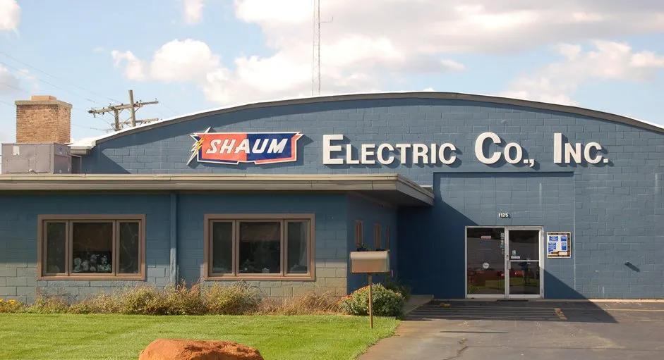 Slide of Shaum Electric Company