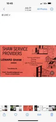 Shaw Service Providers