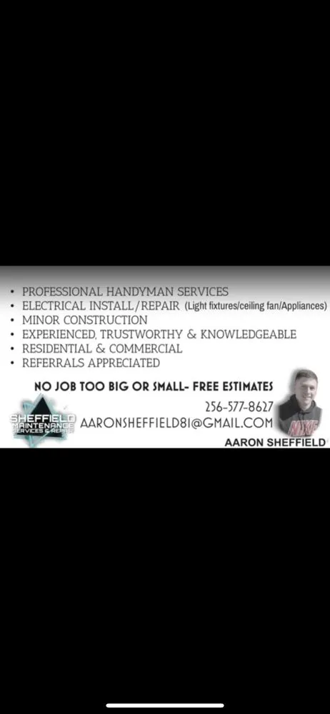 Slide of Sheffield’s maintenance and repair