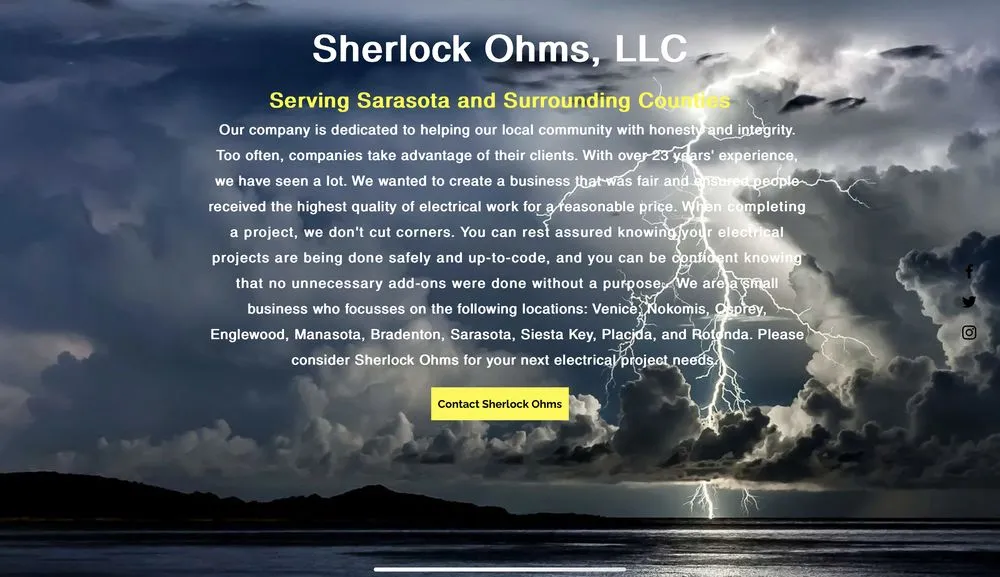 Slide of Sherlock Ohms Electric