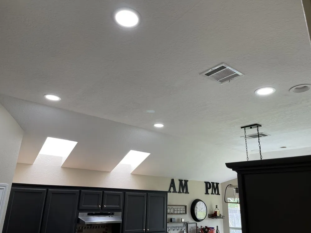 Professional electrician providing lighting installation in , 