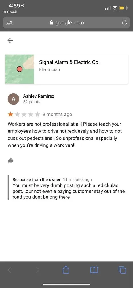 Slide of Signal Alarms & Electric