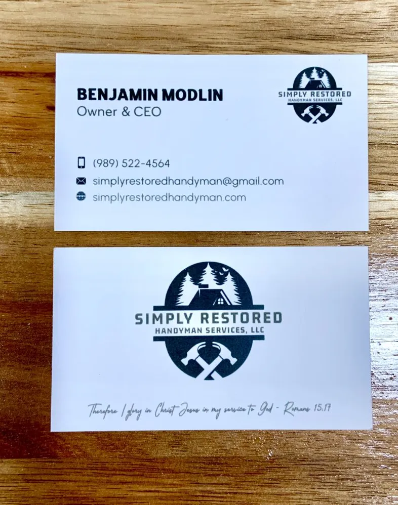 Slide of Simply Restored Handyman Services