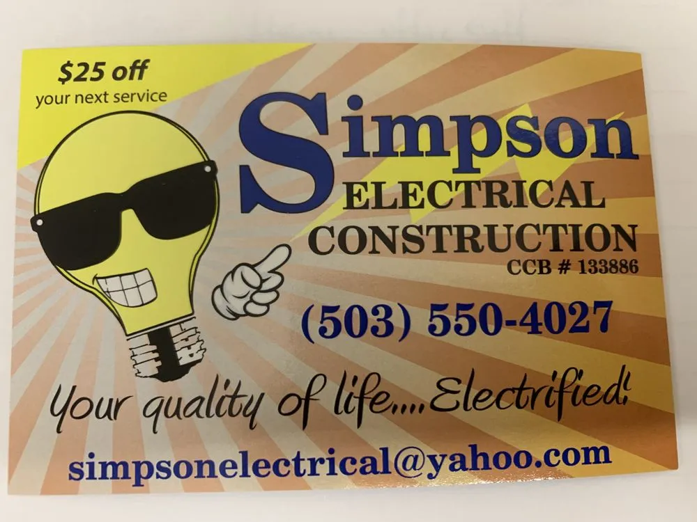 Slide of Simpson Electrical Construction