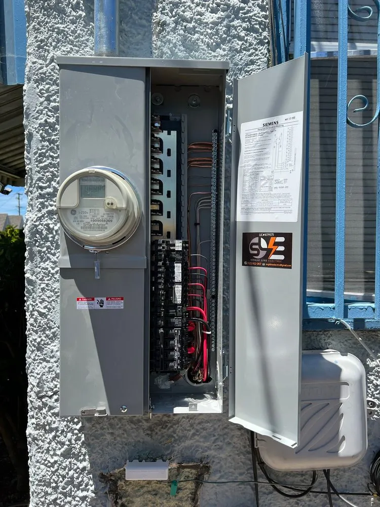 Slide of Single Line Electric