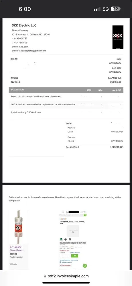 Slide of SKK Electric