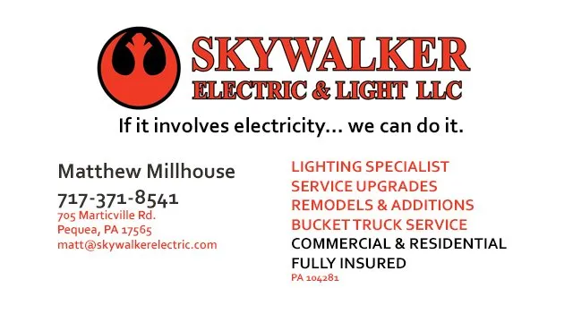 Slide of Skywalker Electric and Light