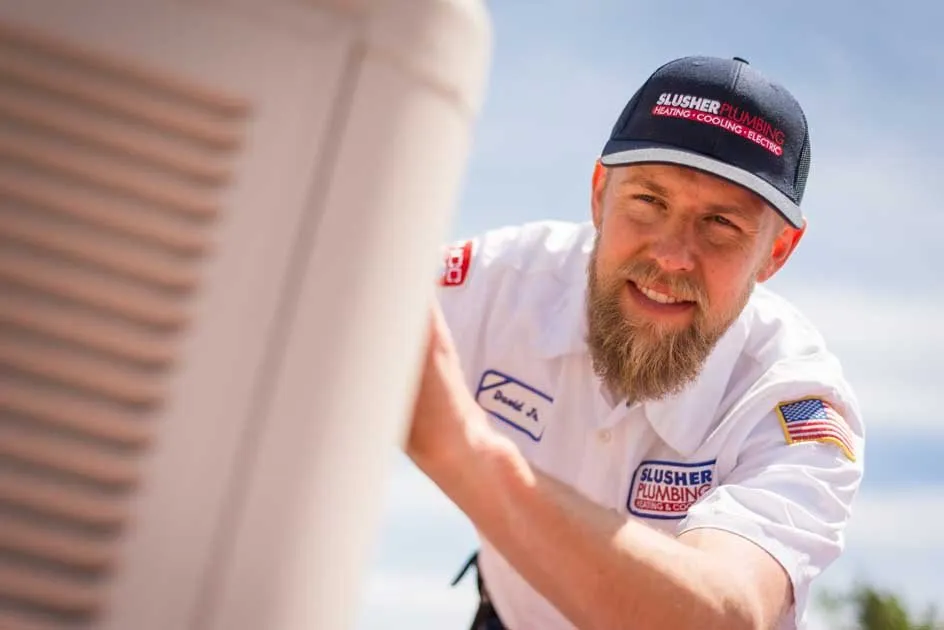 Slide of Slusher Plumbing, Heating, Cooling, Electric