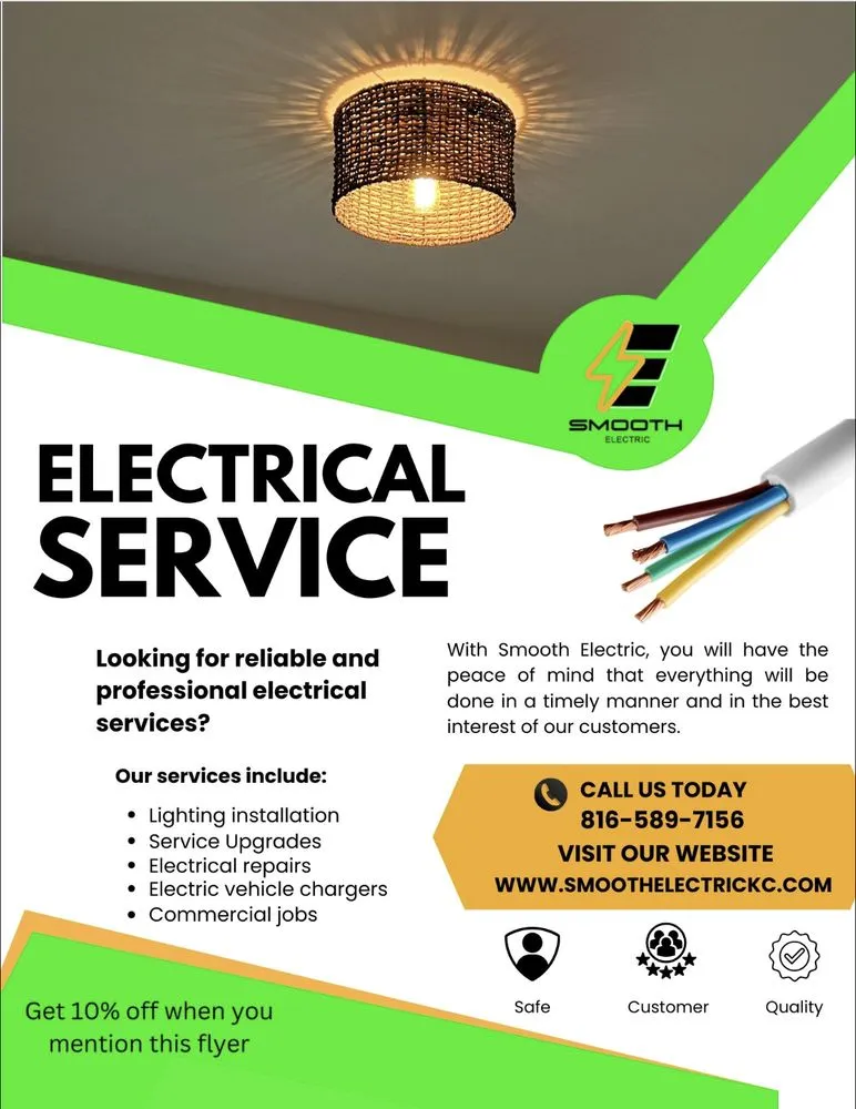 Emergency electrician providing wiring installation in Lee's Summit, MO - Smooth Electric