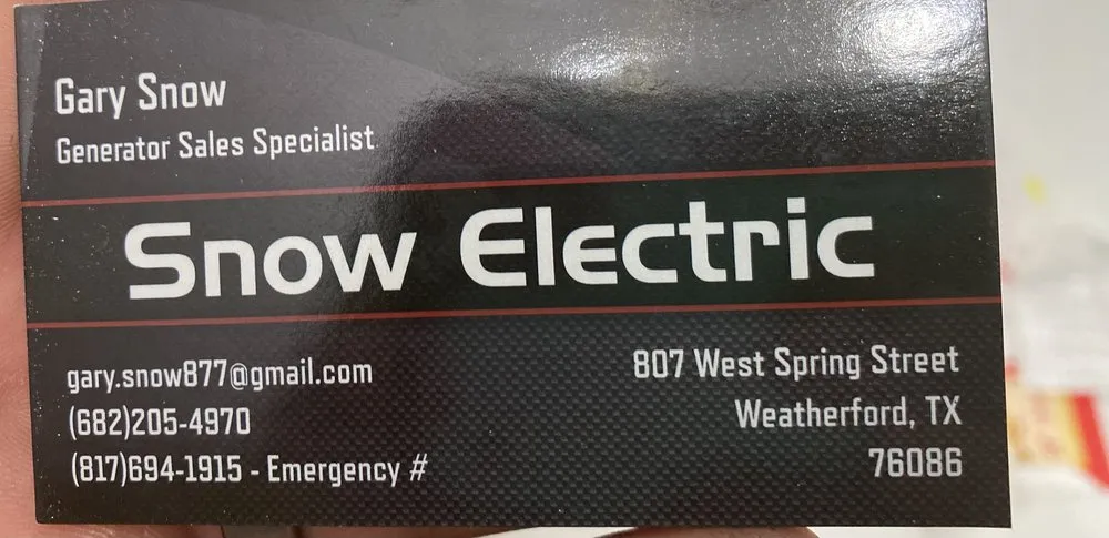 Slide of Snow Electric & Generators