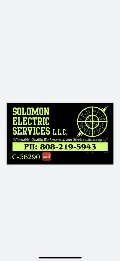 Slide of Solomon Electric Services