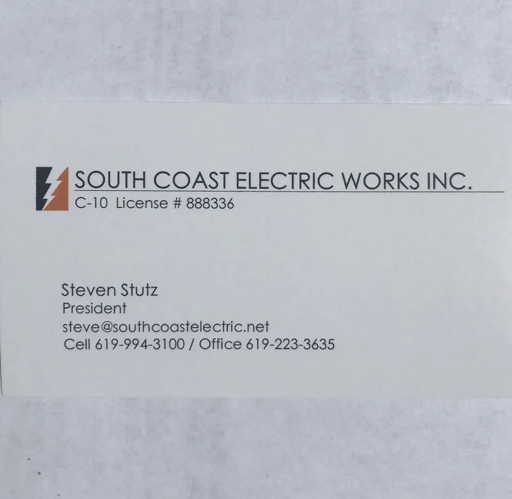 Slide of South Coast Electric