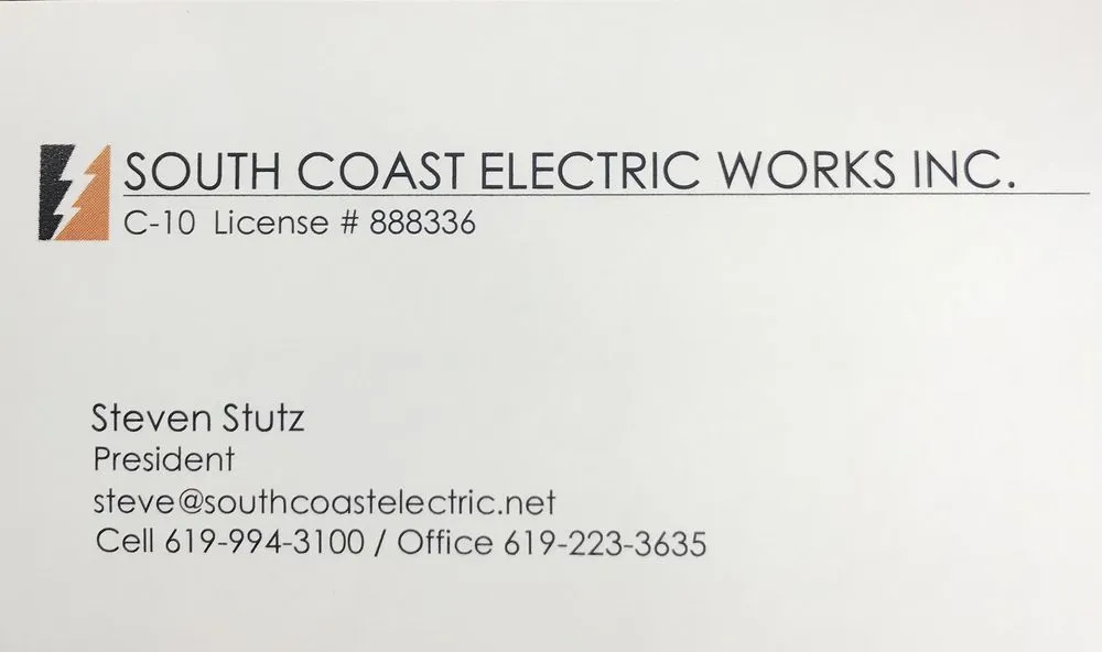 Slide of South Coast Electric