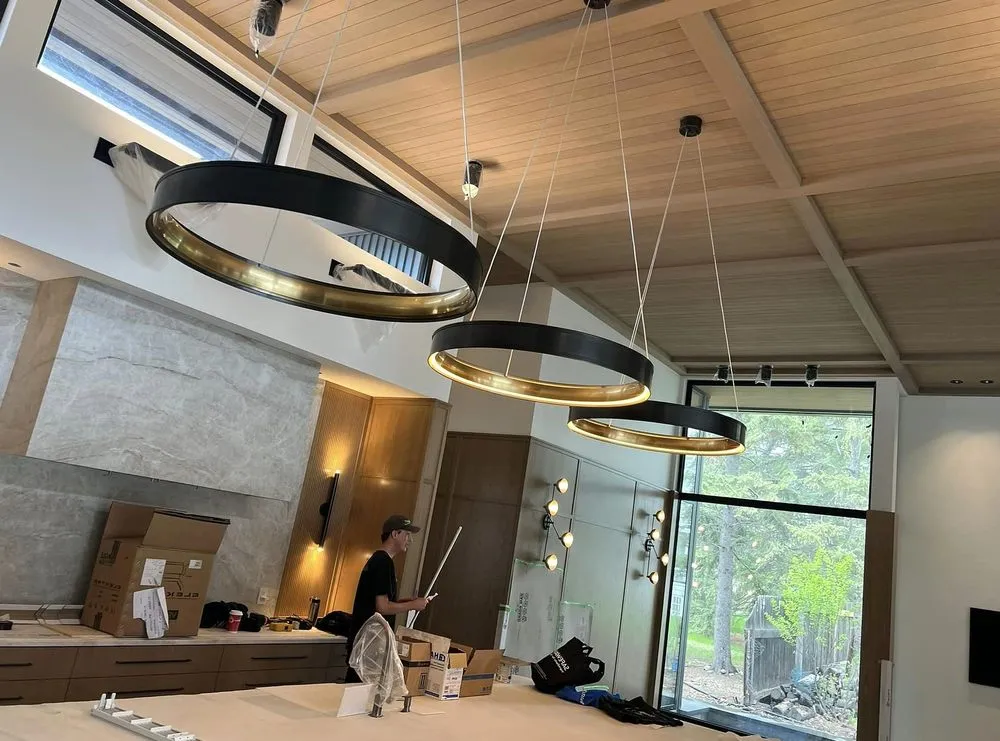 Expert electrician providing panel upgrade in ,