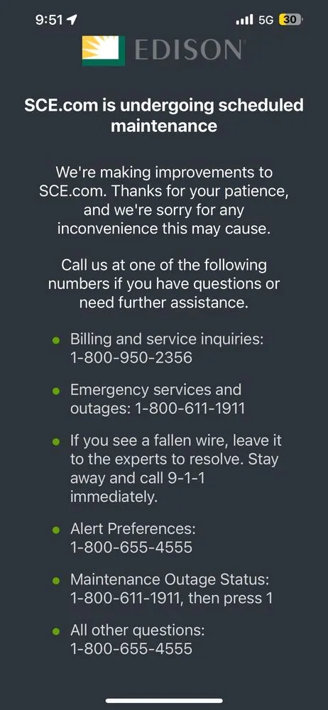 Slide of Southern California Edison