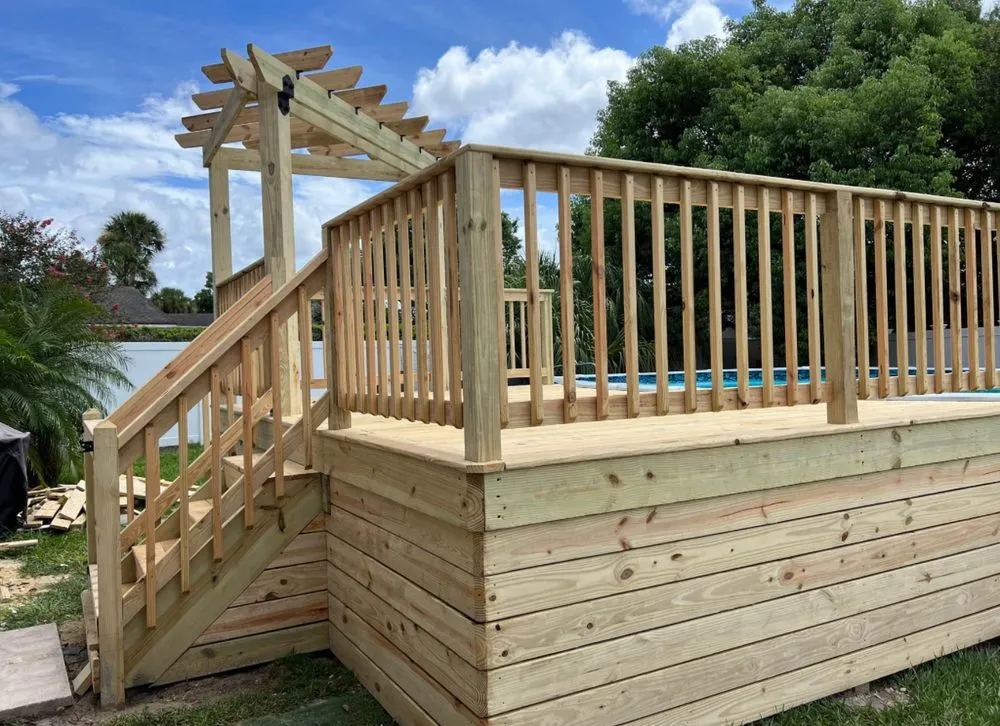 Slide of Southern Deck & Construction