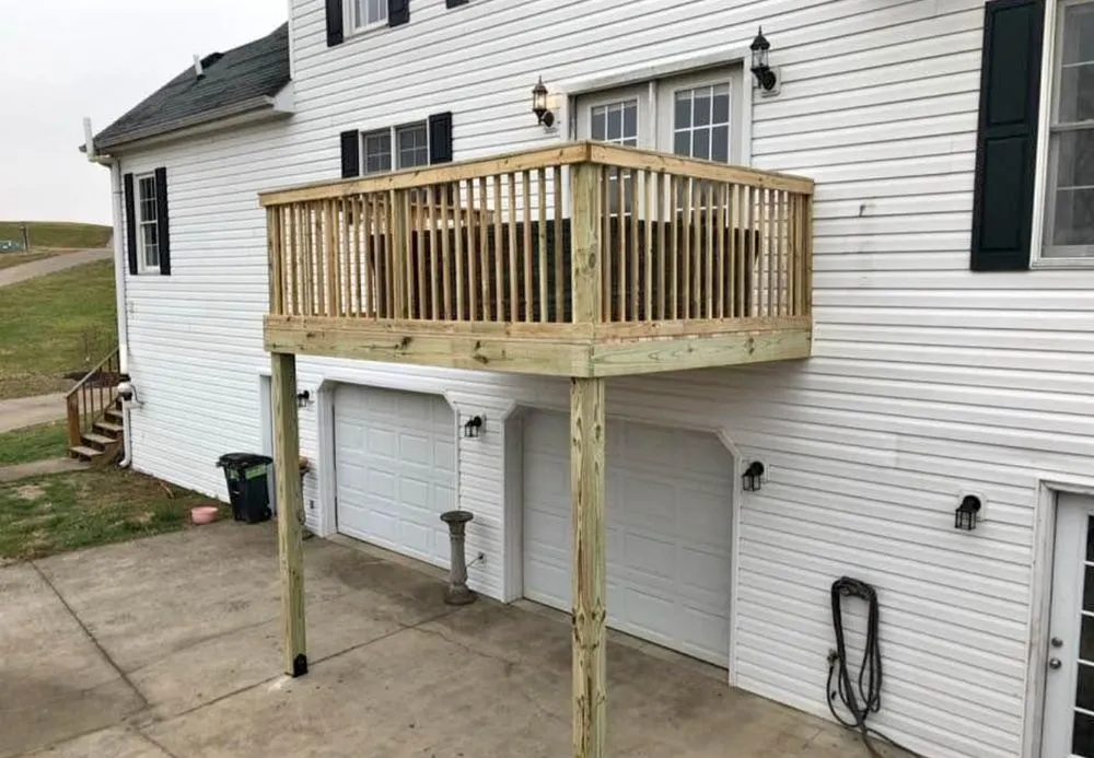 Slide of Southern Deck & Construction