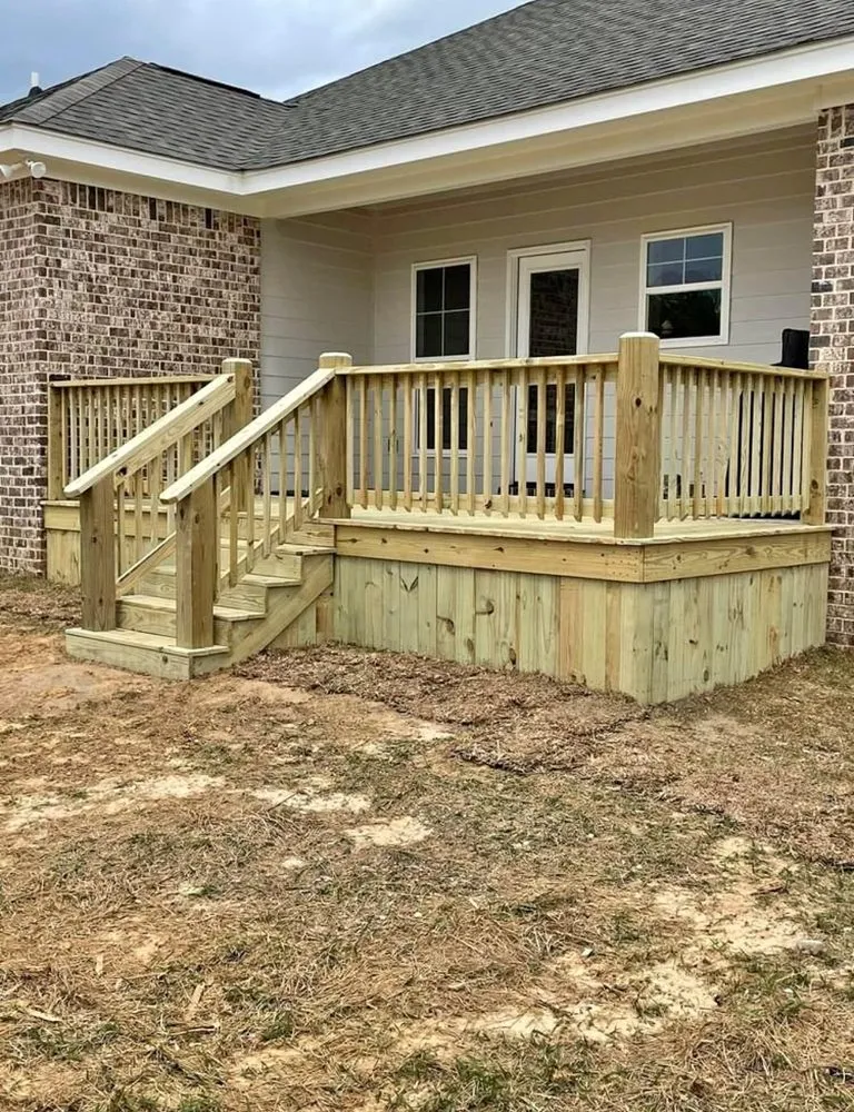 Slide of Southern Deck & Construction