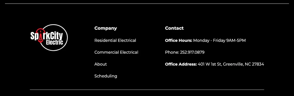 Slide of Spark City Electric