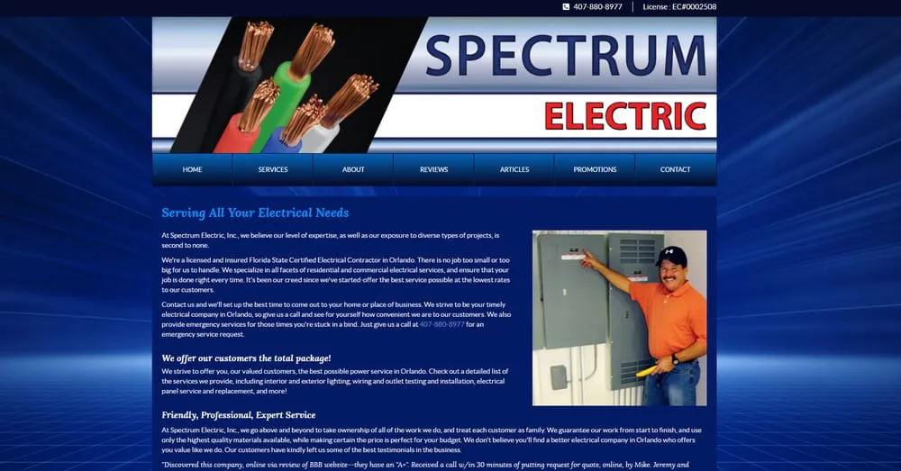 Slide of Spectrum Electric