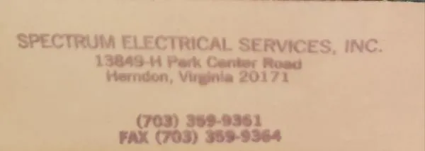 Spectrum Electrical Services Logo