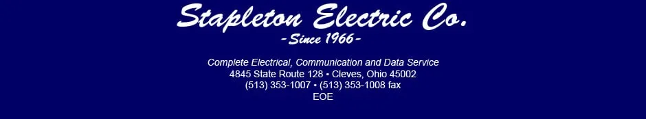 Slide of Stapleton Electric Co