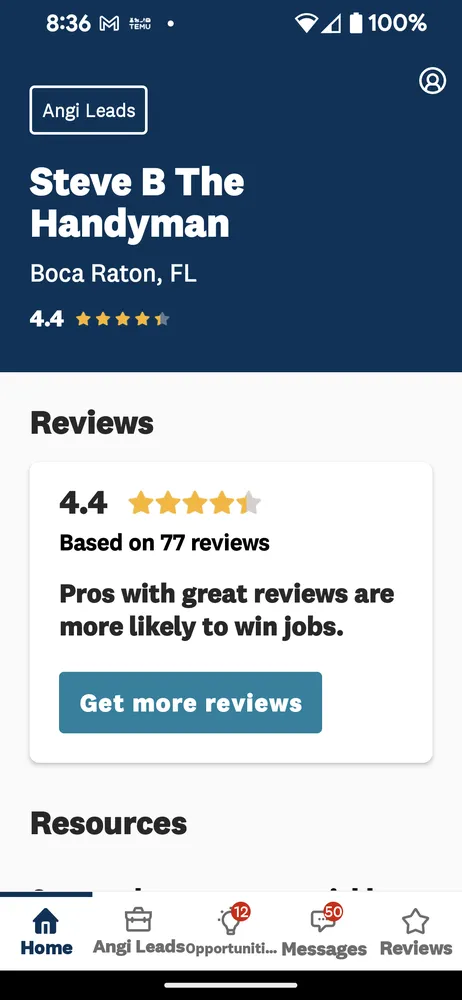 Slide of Steveb the handyman