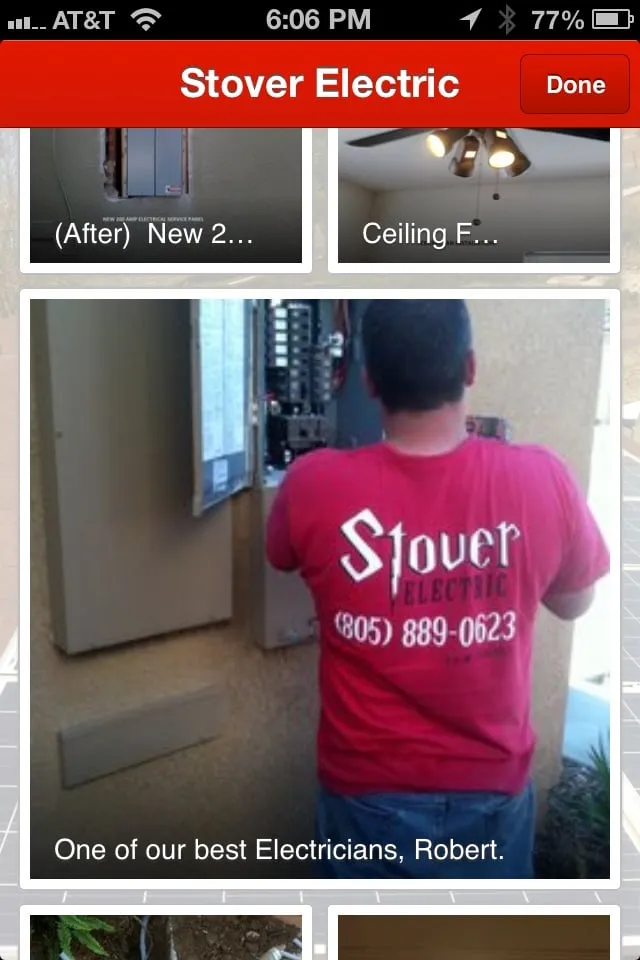 Slide of Stover Electric