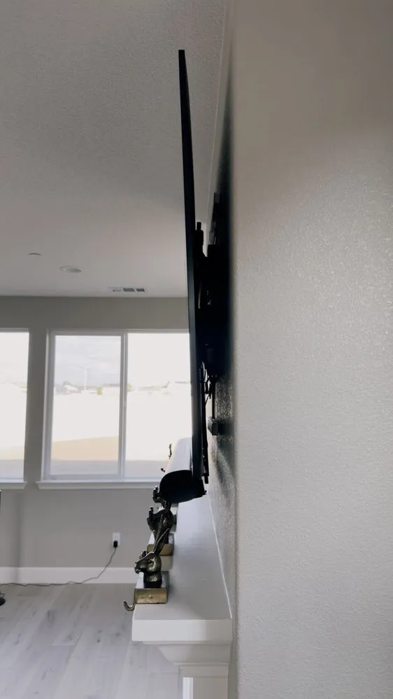 Slide of Straight Line TV Installations