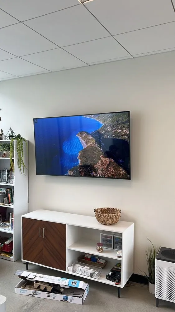 Slide of Straight Line TV Installations