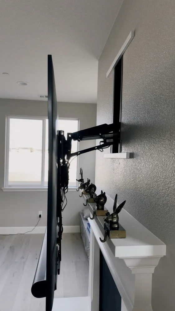 Slide of Straight Line TV Installations