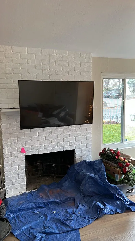 Slide of Straight Line TV Installations