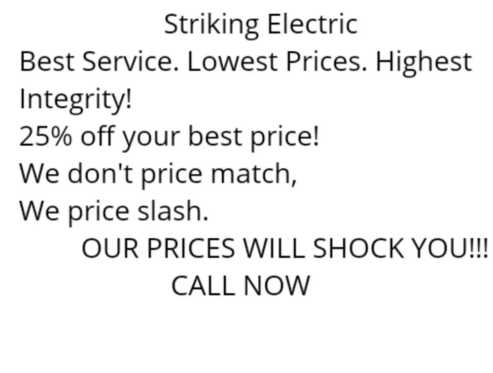 Slide of Striking Electric