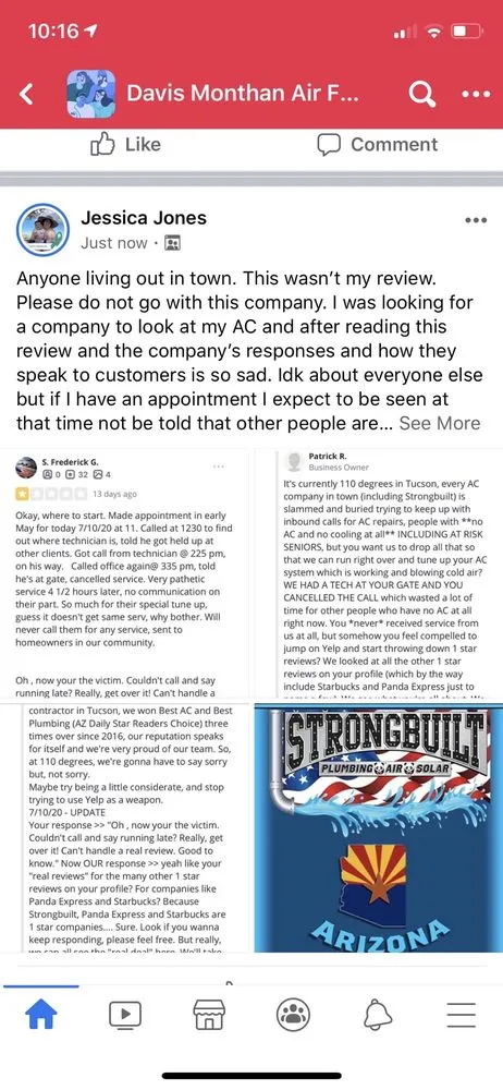 Slide of Strongbuilt Plumbing & Air