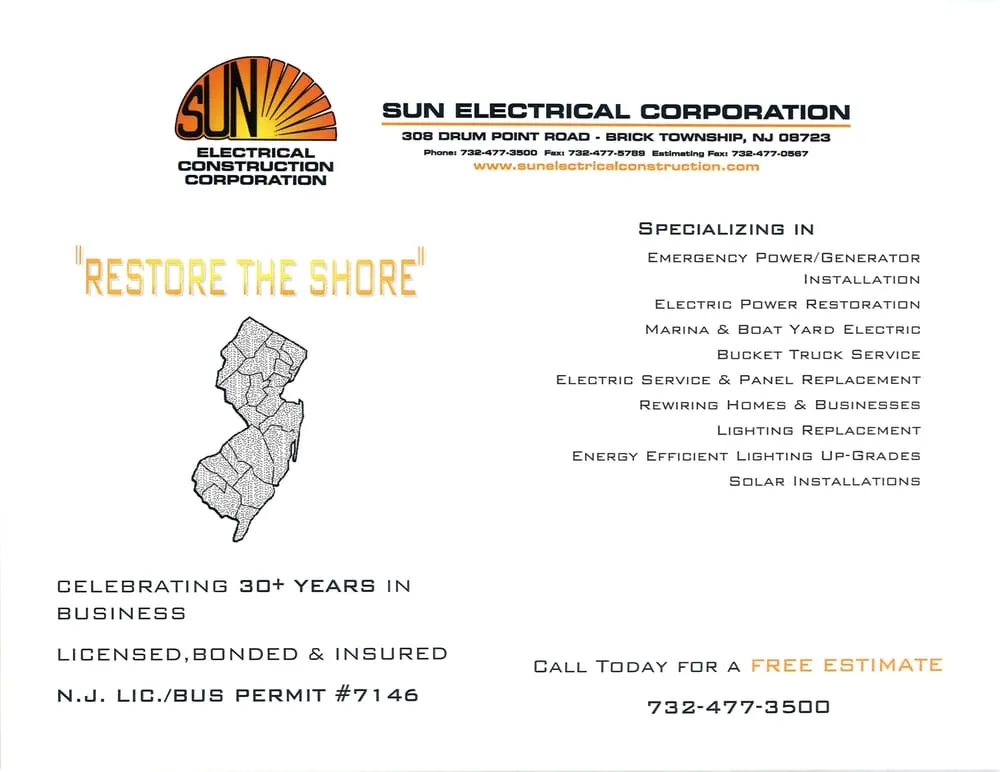 Slide of Sun Electrical Construction