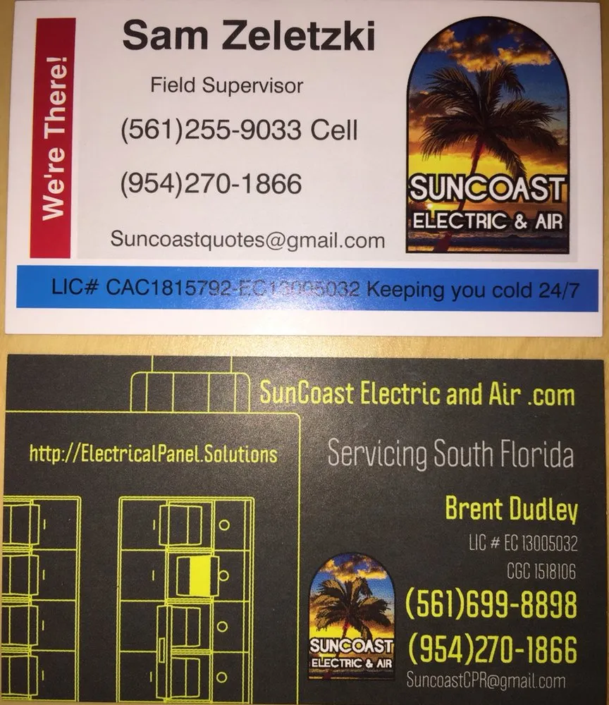 Slide of Suncoast Electric and Air