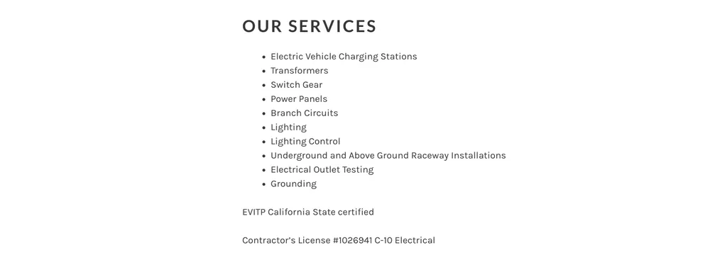 Slide of Sunnyvale Electric