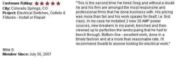 Slide of Swartz Electric