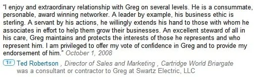 Slide of Swartz Electric